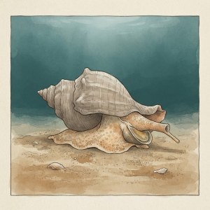 Getekende illustratie van een wulk